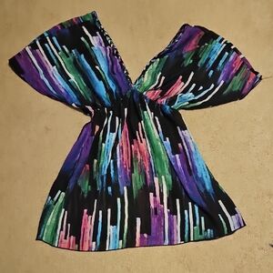 Miken Multicolor Abstract Print Fabric